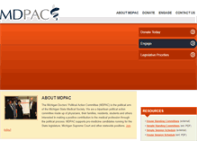 Tablet Screenshot of mdpac.org